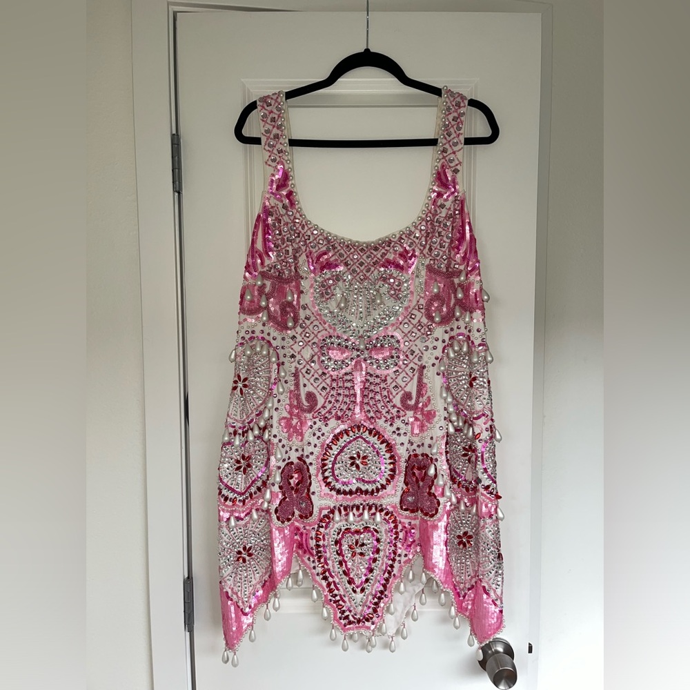 ASOS LUXE gem encrusted mini dress